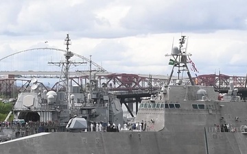 USS Jackson (LCS 6) arrives in Portland for Rose Festival Fleet Week