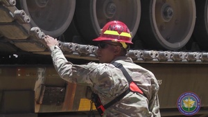 Mississippi National Guard Soldiers Ship a Tank Back Home