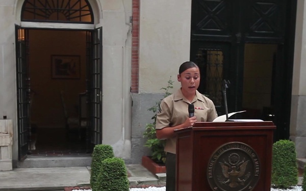 SPMAGTF-CR-AF Marine Wins US Navy League Marine of the Year Award