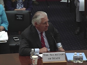 Secretary of State Rex Tillerson testifies before House Committee on Appropriations
