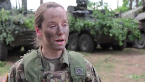 eFP Poland continues their Field Training Exercise Portion of Saber Strike 17 - Day 2 Bemowo Piskie, Poland