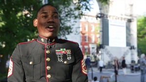 Marine Corps Band New Orleans in New York - Day One - With Voiceover