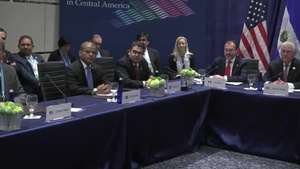 Secretary of State Rex Tillerson, Conference on Prosperity, Camera Spray