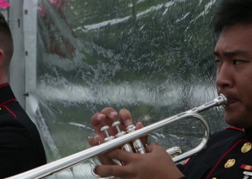 Marine Corps Band New Orleans performs at Four Freedoms Park for Naturalization Ceremony