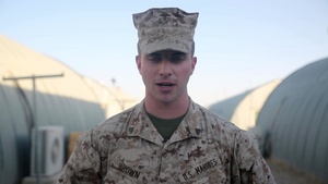 Cpl. Brown Father's Day Shout-out