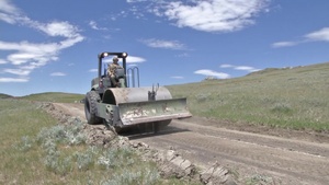 842nd Engineers Build a Road for the National Forest Service - B-Roll