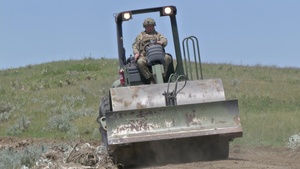 842nd Engineers Build a Road for the National Forest Service (No Titles or Narration)