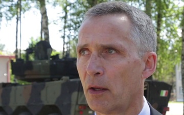 Latvia welcomes NATO battlegroup  - Stoltenberg soundbites