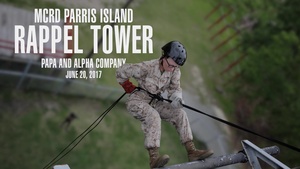 Papa and Alpha Company Rappel Tower