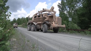 Vermont Army Guard Engineers Conduct Mounted Combat Patrols