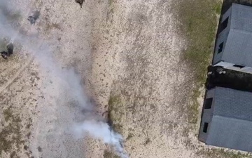 Drone footage urban training