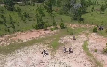 drone footage urban training