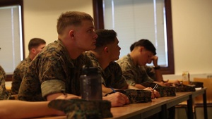 MRF-E Marines assess the trauma, complete Combat Life Saving course