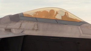 F-22 B-Roll from Col. Fesler Fini-Flight