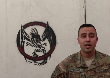 1st Lt. Jackson Bishop Independence Day Greeting from Afghanistan