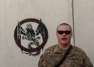 Pfc. Victor Foskey Independence Day Greeting from Afghanistan