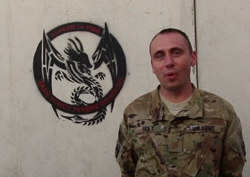 Maj. Douglas Holt Independence Day Greeting from Afghanistan
