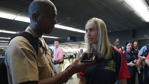 Austrian Navy LT  Nicki Edgeworth Arrives in Chicago for the 2017 DOD Warrior Games