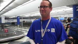 United Airlines Supervisor Danny Trickett Welcomes the Wounded Warrior Athletes