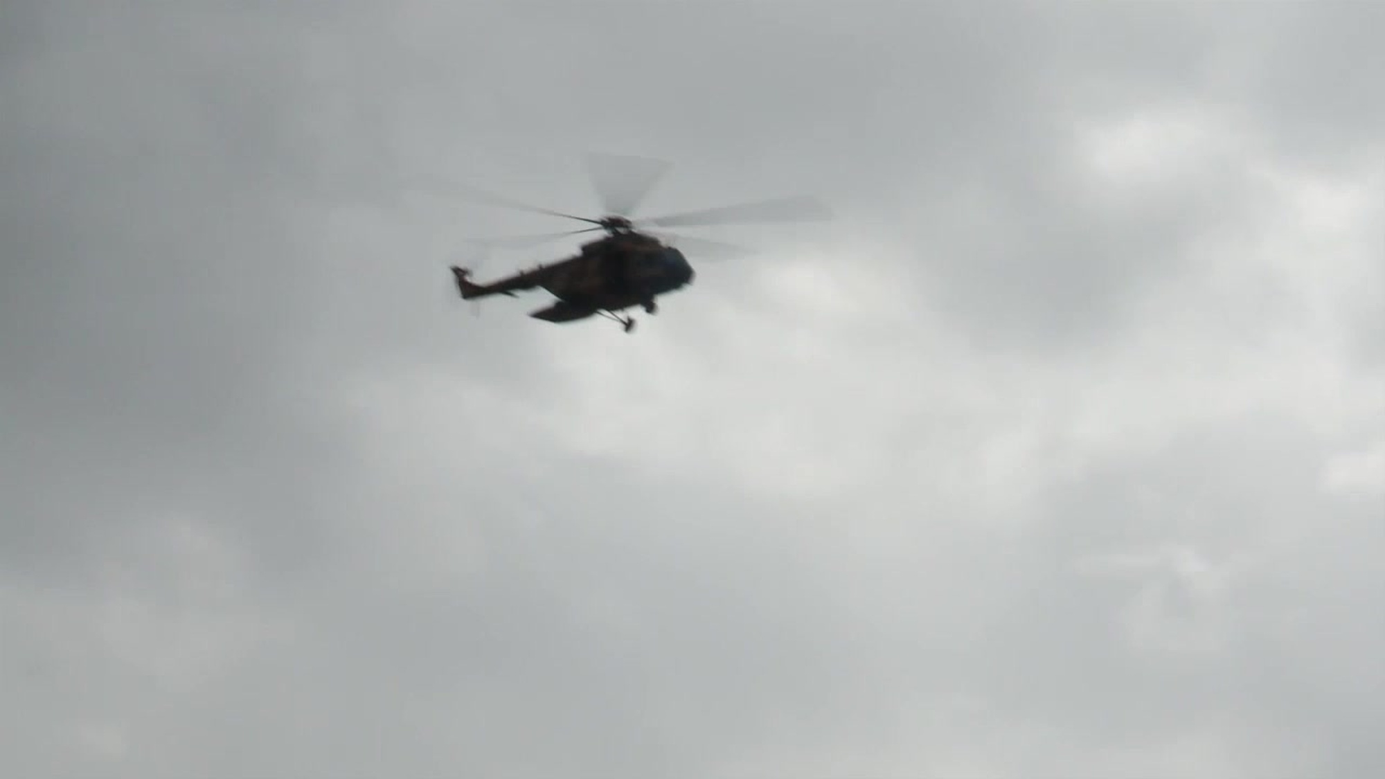 NATO Ground-to-Air-Support MI-17 b-roll