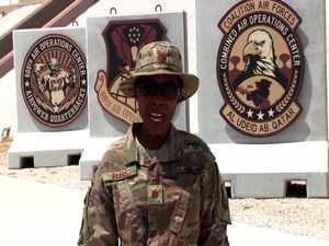U.S. Air Force Maj. Sarah Evans