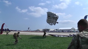 USASOC Black Daggers Parachute Demonstration Team NAS Oceana airshow 2016 B-roll
