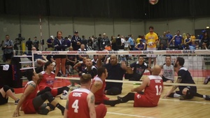 Navy and Marines Fight it out on the Volleyball Court