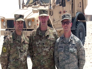 U.S. Air Force Capts. Frank Terranova, Clinton Hensley and Jason Citron