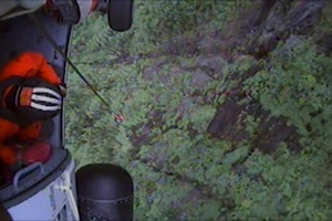 FOL Cordova MH-60 Jayhawk crew hoists stranded hikers