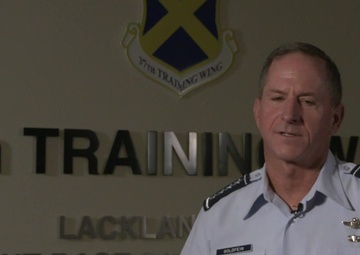 Interview with the Air Force Chief of Staff in JBSA - Lackland (w/o production elements)