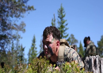 MRF-E Marines race through Nordic terrain during squad competition