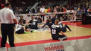Navy Vs Army in Sitting Volleyball for the Gold