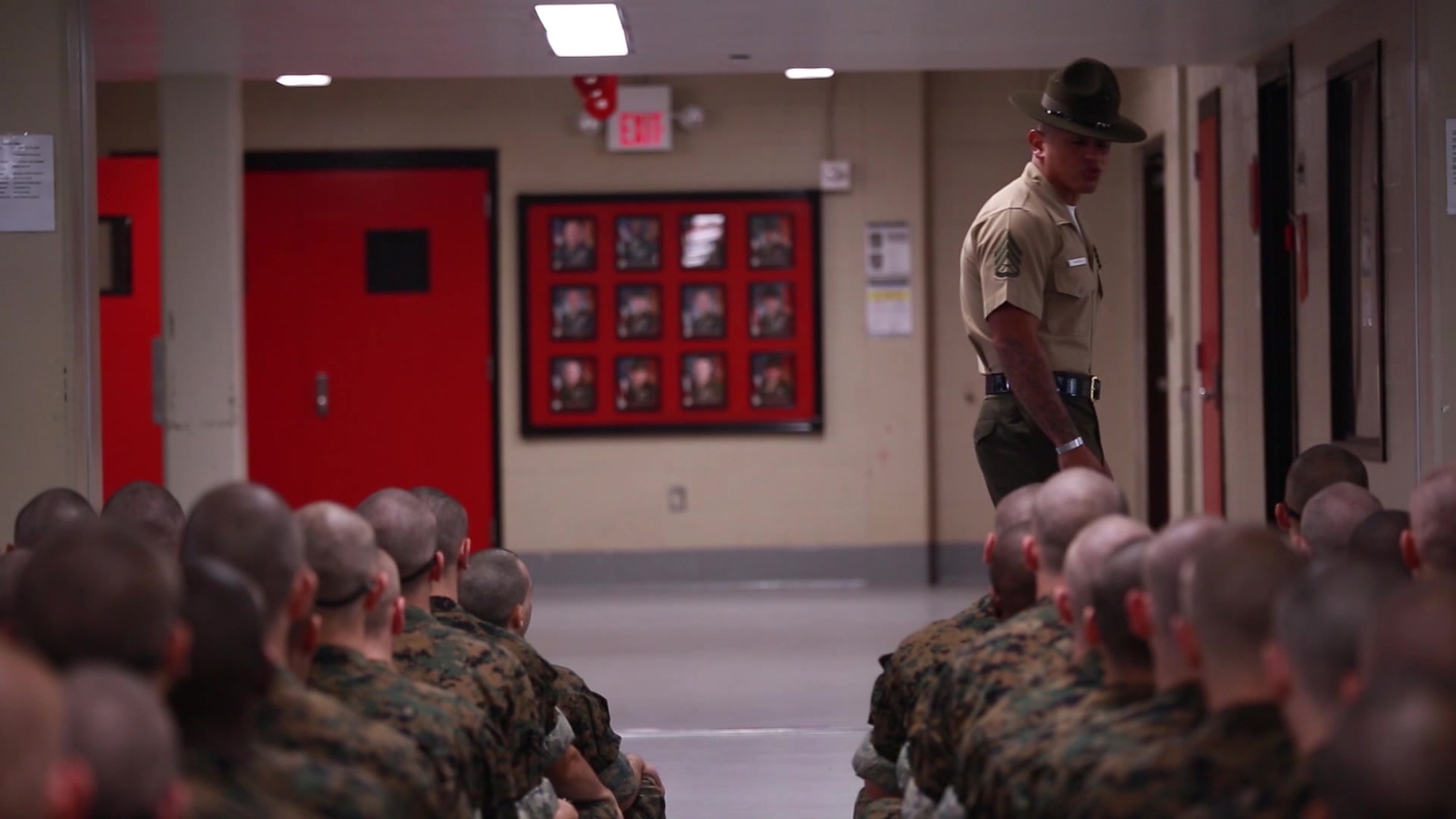 U.S. Marine Corps recruits of Charlie Company, 1st Recruit Training Battalion, and Oscar Company, 4th Recruit Training Battalion, met the drill instructors who will be responsible for transforming them into Marines July 1, 2017, on Parris Island, S.C. Although they were under the supervision of other drill instructors since their arrival on Parris Island several days earlier, these are the drill instructors who will be with them every moment for the next 12 weeks. Both companies are scheduled to graduate Sept. 22, 2017. (Video by Lance Cpl. Maximiliano Bavastro and Lance Cpl. Carlin Warren)