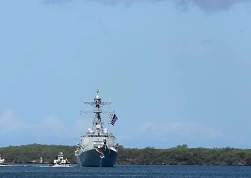 PCU John Finn (DDG 113) arrives at JBPHH