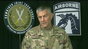 Inherent Resolve Commander Briefs Reporters