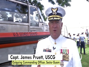 U.S. Coast Guard Sector Guam Change of Command (Social Media Version)