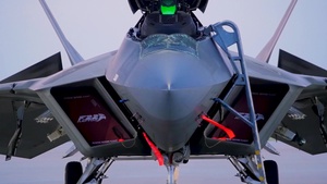 F-22 Flightline in Slow Motion