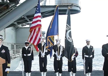 USS Ronald Reagan Conducts Burial at Sea Ceremony