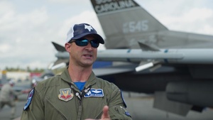 F-AIR Colombia Air Show - Lt. Colonel Jeff Beckham Interview (SPANISH)
