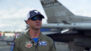 F-AIR Colombia Air Show - Lt. Colonel Jeff Beckham Interview (ENGLISH)
