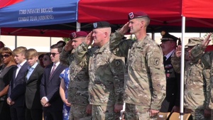 173rd Airborne Brigade Change of Command Ceremony