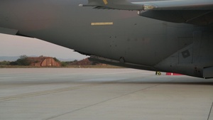 Strikers arrive to Bezmer Airbase in C-17s during training exercise Swift Response  operation Saber Guardian 17