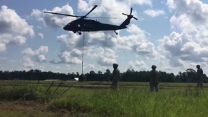 Troops sling load supplies to keep comrades in fight