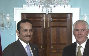 Secretary Tillerson meets with Qatari Foreign Affairs Minister Qatari Foreign Minister Sheikh Mohammed bin Abdulrahman Al Thani