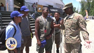 Kicking it with the Scouts!