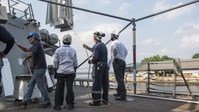COMLOG WESTPAC, USS Stethem Crew Enhance Adaptive Maintenance Capabilities with Successful CMAV