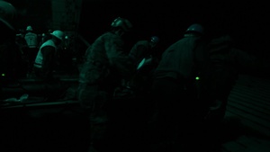 USS Green Bay and 31st MEU conduct an amphibious assault