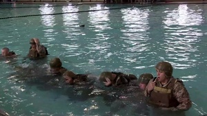 Oscar and Charlie Companies Take On Swim Qualification
