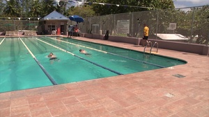 Personnel Attached to U.S. Navy Support Facility Diego Garcia Earn 2nd Class Swim Qualification