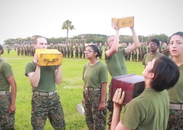 Recruits Test Combat Fitness on Parris Island